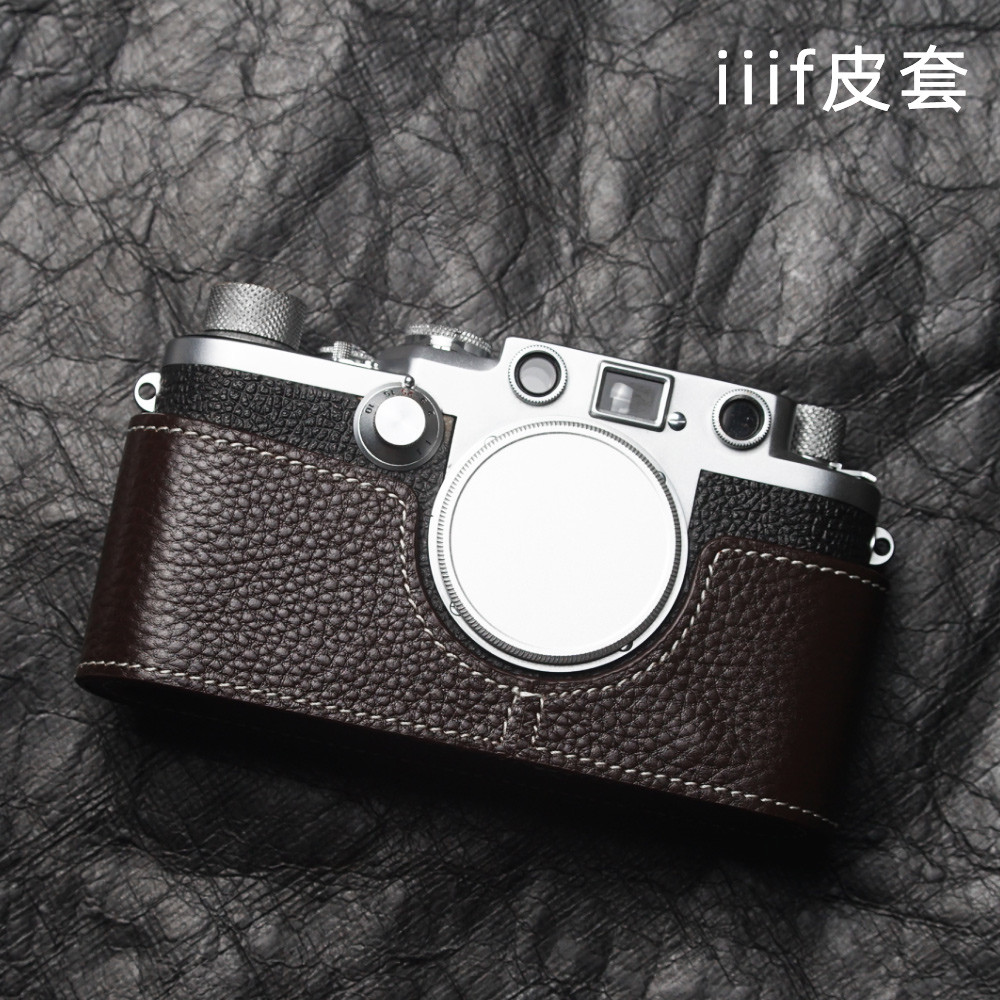 เหมาะสําหรับ laica iiif เคสหนัง laica iiif เคสป้องกันหนังแท้เคสป้องกันชั้นแรกกระเป๋ากล้อง