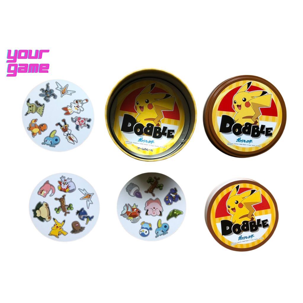 Spot It Card Game - การ์ดเกม Dobble - เกมจับคู่พร้อมภาพที่คล้ายกัน (โปเกมอน)