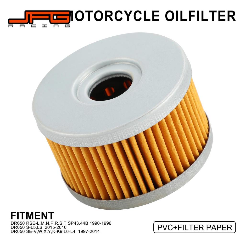 JF Motorcycles Oil Filter Filters For SUZUKI DR650 RSE L M N P R S T SP43 44B DR650 S-L5 L6 DR650 SE