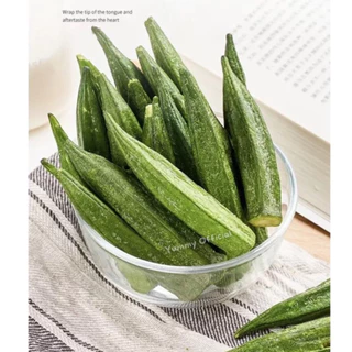 W จัดส่งฟรี กระเจี๊ยบอบกรอบ กระเจี๊ยบ ผักอบกรอบ พร้อมทาน ผลไม้อบกรอบ Okra กระเจี๊ยบอบกรอบ กระเจี๊ยบเขียว กระเจี๊ยบ