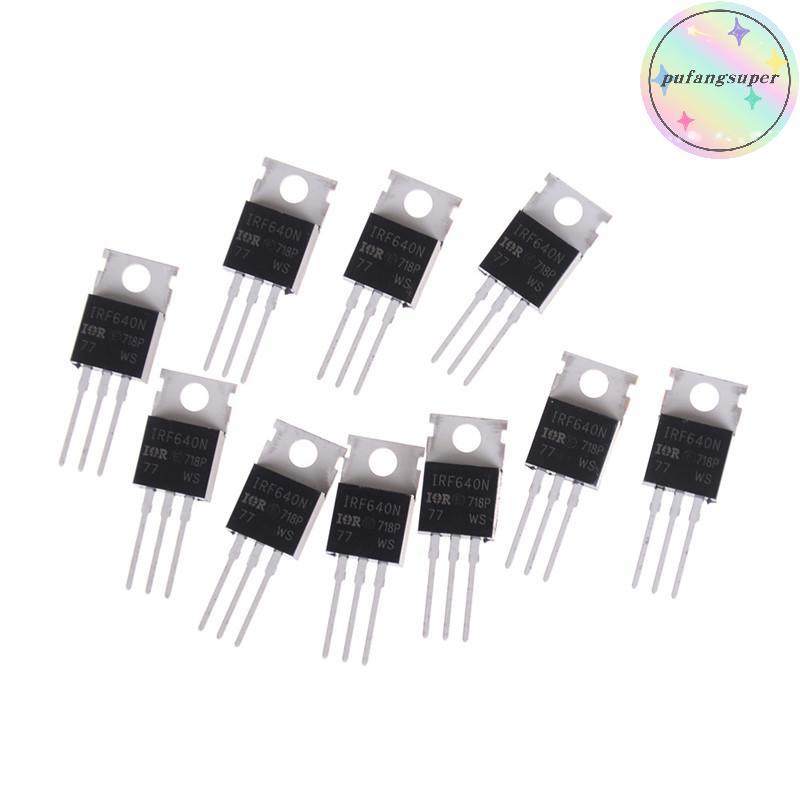 Pufangsuper 10PCS ใหม่ IRF640 IRF640N Power mosfet 18A 200V TO-220 TH