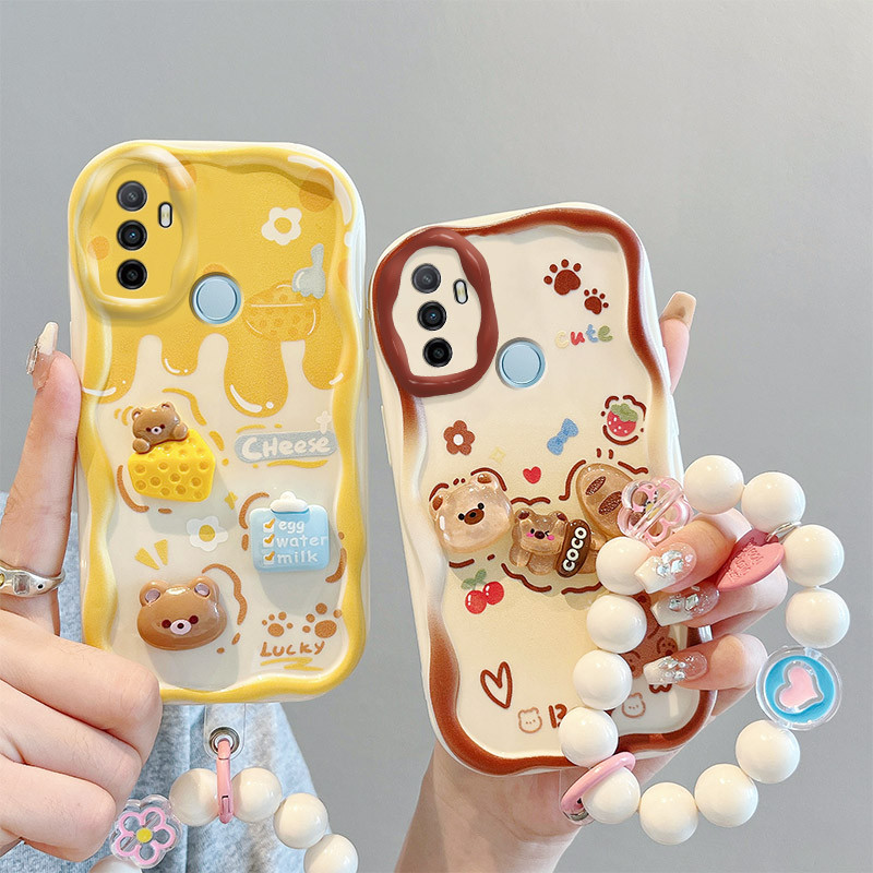 เคส For Oppo A53 2020 4G / CPH2127 TPU เคสโทรศัพท์ตุ๊กตา 3D แบบครีมมีหลายรูปแบบ BBNYGZ.