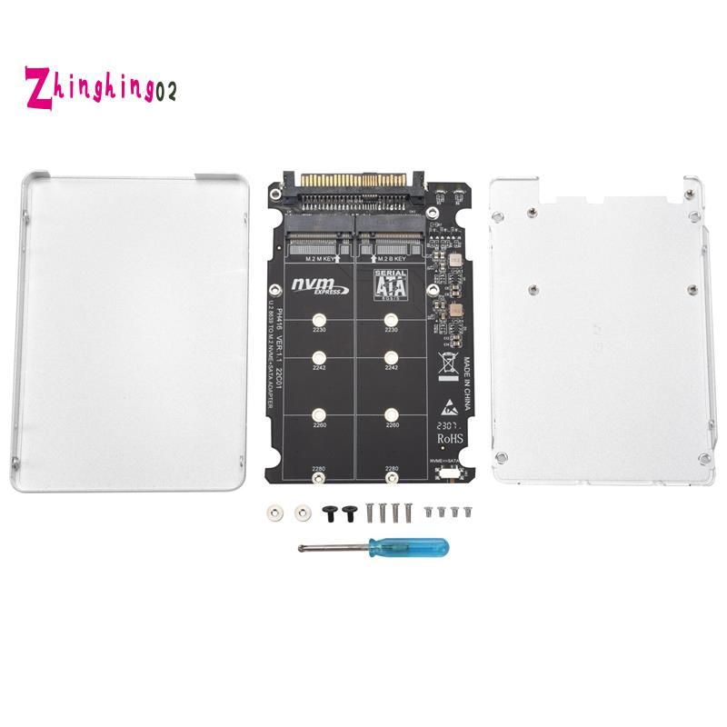 M.2 SSD ถึง U.2 อะแดปเตอร์ 2in1 M.2 NVMe และ -Bus NGFF SSD ถึง PCI-E U.2 SFF-8639 อะแดปเตอร์ PCIe M2