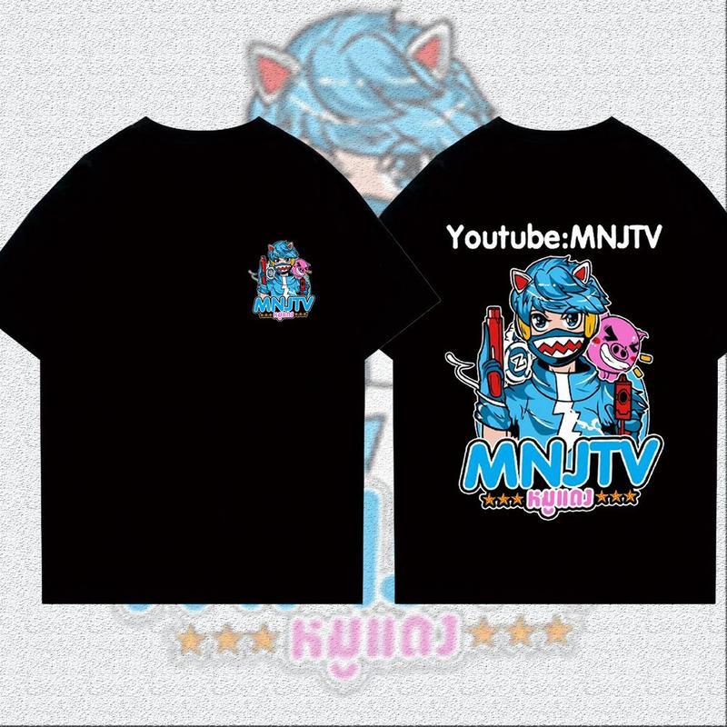 MNJ TV เกม แขนสั้น พิมพ์ผ้าฝ้าย มีสไตล์และสะดวกสบาย ผ้าสำลี ผ้าไหม Man ผู้ชาย Clothing เชิ้ต