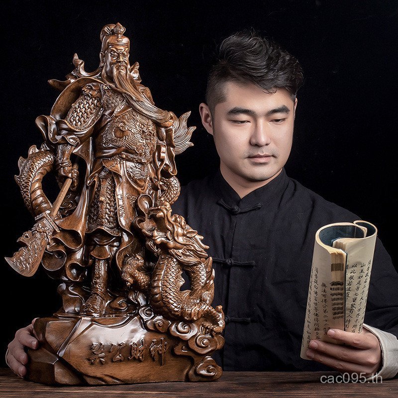 เครื่องประดับ Qilong Wu God of Wealth Guan Gong ตกแต่ง Shop God of Wealth Guan Erye เปิด Golden God 