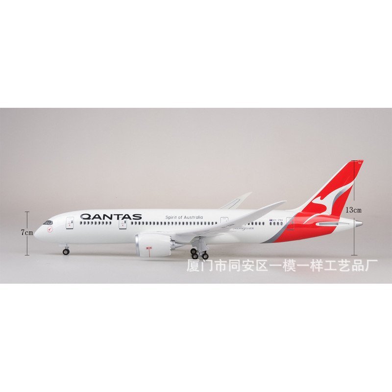 [พร้อมล้อและไฟ] 1: 130 Australia Airlines Australia Airlines Boeing 787 เครื่องบินโดยสารเครื่องบินรุ