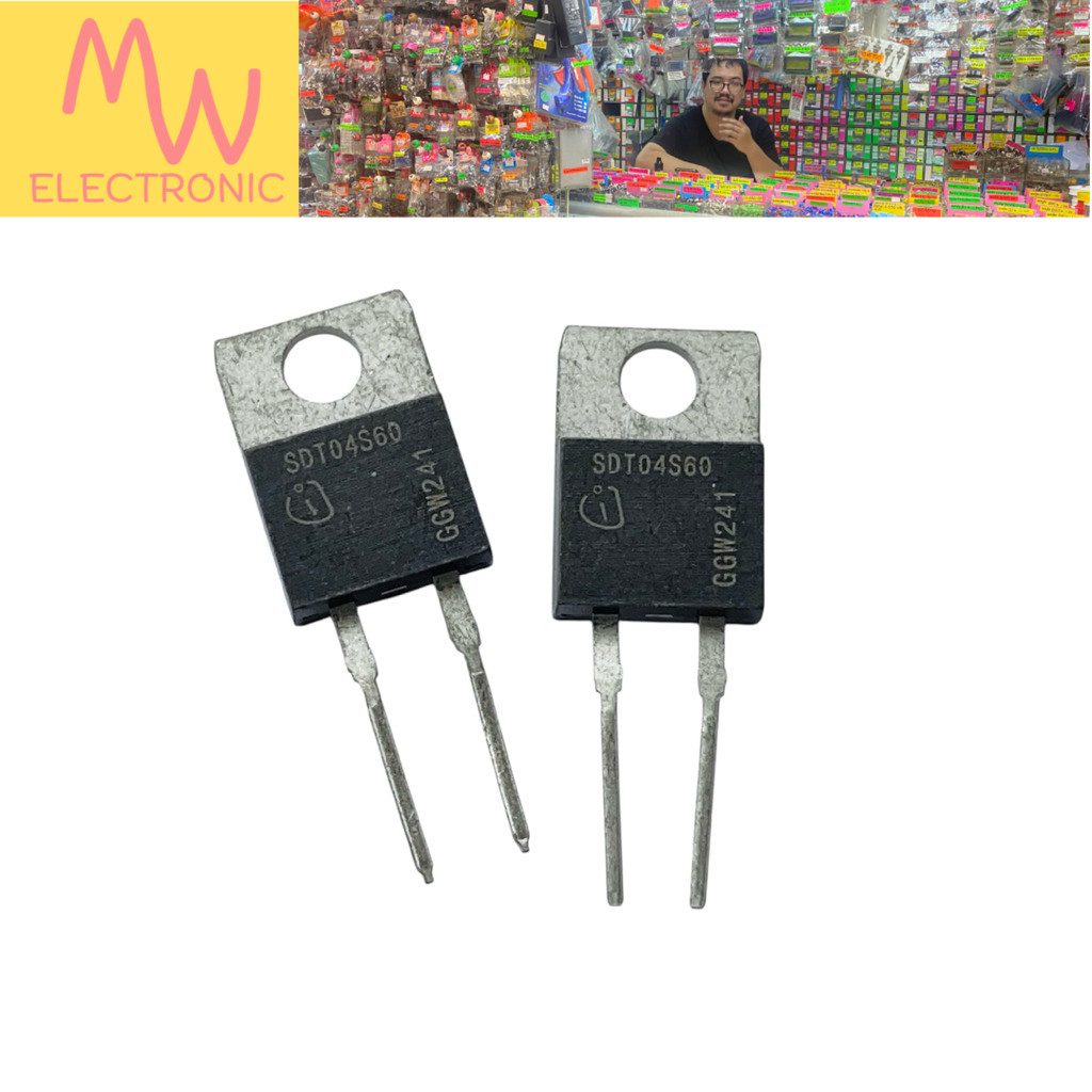 Diode SDT04S60 (ราคาต่อ 1ชิ้น) Schottky Diode  4A 600V  TO-220  2ขา มีสินค้าพร้อมส่งในไทย