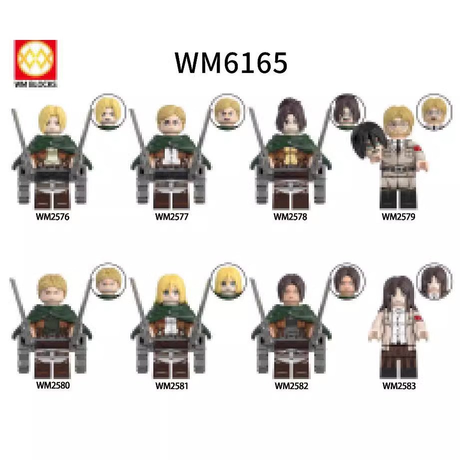 สุดพิเศษสําหรับ WM6165 Anime Series ประกอบของเล่น Super Large Giant Doll Building Block ของเล่น EDZQ
