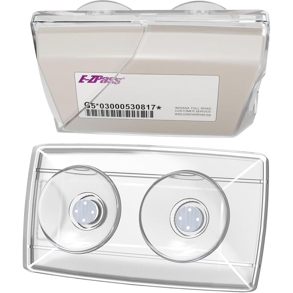 EZ Pass Holder for Windshield. Ezpass with Strong Suction Cups. Toll Pass Transponder iPass Holder. 