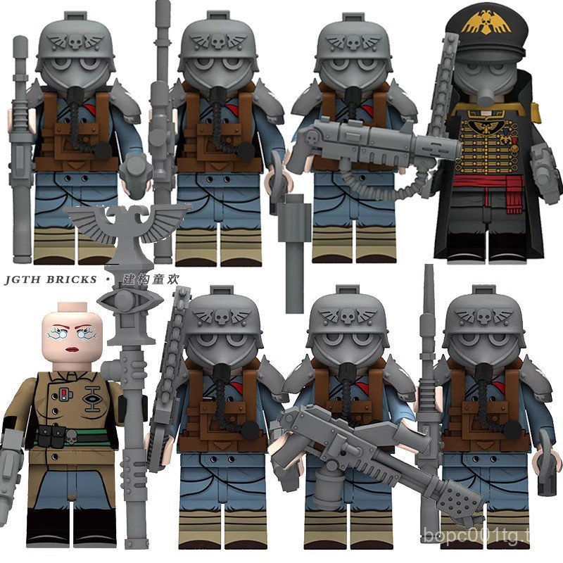 อนุภาคขนาดเล็ก Building Block Battle 40K ค้อน Cleggy Death Legion Imperial Defense ทหารเกมประกอบ Min