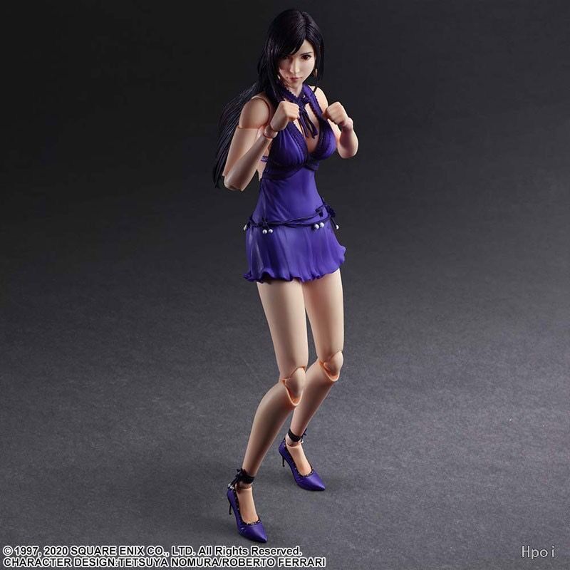 ของแท้พร้อมป้าย pIay Arts to PA to Final Fantasy FF6 Remake Version Tifa Dress Version