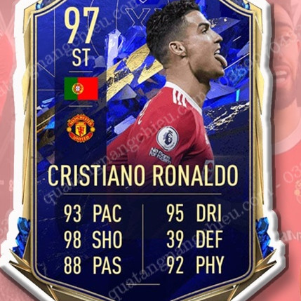 [ BGH ] พวงกุญแจ Ronaldo - PLAYER CARD KEYCHAIN - พิมพ์ 2 ด้าน K149