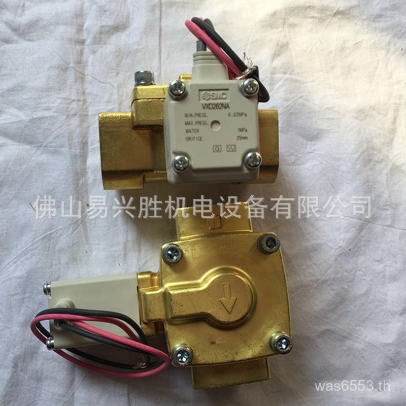 Pass VXD262NA Pioneer ประเภท Original DC24V โซลินอยด์วาล์ว SMC น้ํา 2 ใช้โซลินอยด์วาล์ว M5CC