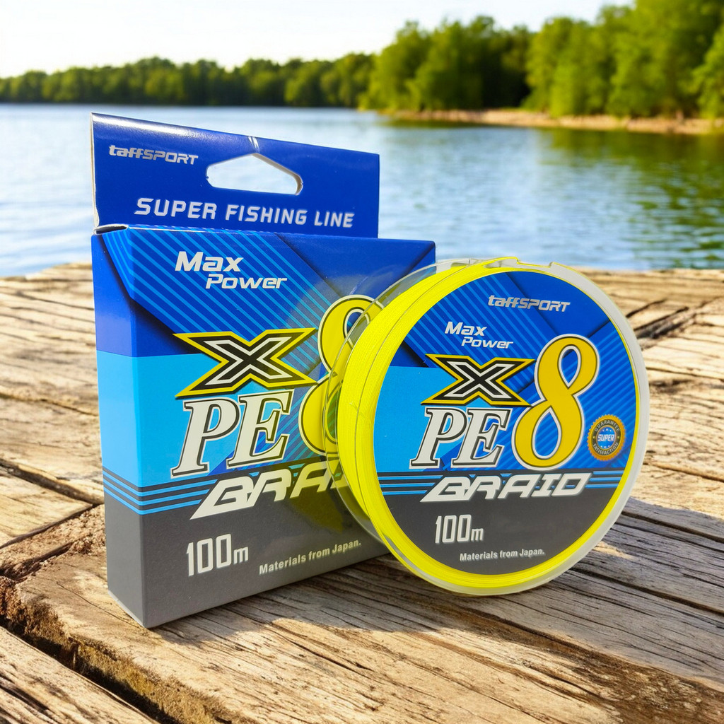 TISERA - TaffiSPORT PE 8 สายตกปลาถัก 100M 8.0 - X8