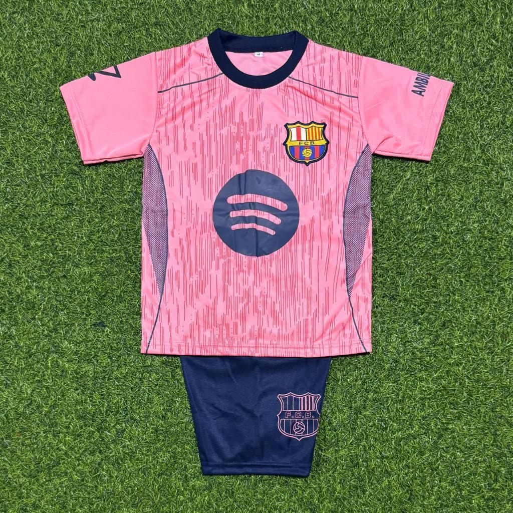 //LATEST BARCA LAMINE YAMAL BOYS FOOTBALL JERSEY SET AGES 1-15 YEARS UNISEX