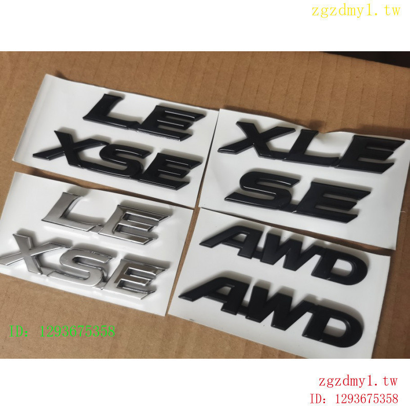 GLTE เหมาะสําหรับ Toyota Toyota Seine Tail Label CAMRY XLE โลโก้ LE Seine XSE ป้ายฉลากภาษาอังกฤษ AWD
