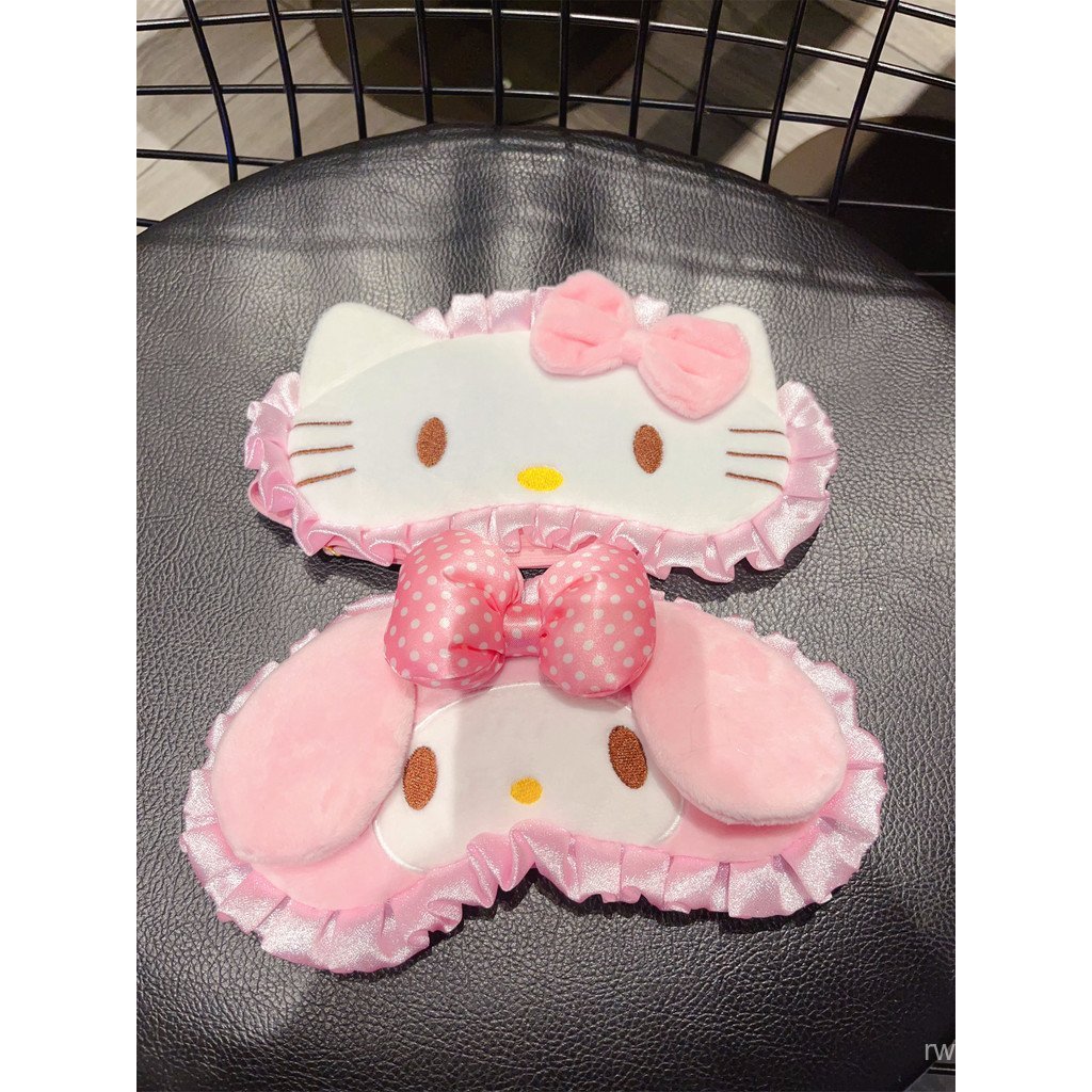 Hello การ์ตูนปรับนอนน่ารักสีชมพู Eye Mask Eye Mask Kitty Melody แรเงา Hello Kitty HM0B