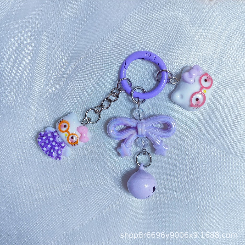 Creative สีสัน KT จี้พวงกุญแจ DIY พวงกุญแจรถตกแต่งกระเป๋าเป้สะพายหลังอุปกรณ์เสริม - รูปที่ 4