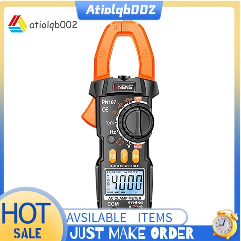 PN107 มัลติมิเตอร์แรงดันไฟฟ้า Digital Clamp Meter True RMS 600A Current Tester NCV Induction Ohmm เค