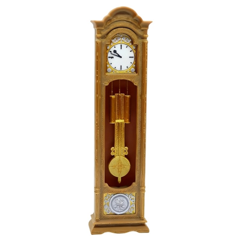 Yao 1 12 Scale นาฬิกาสําหรับบ้านตุ๊กตาพร้อมการเพิ่มประสิทธิภาพการก่อสร้างที่เป็นของแข็ง