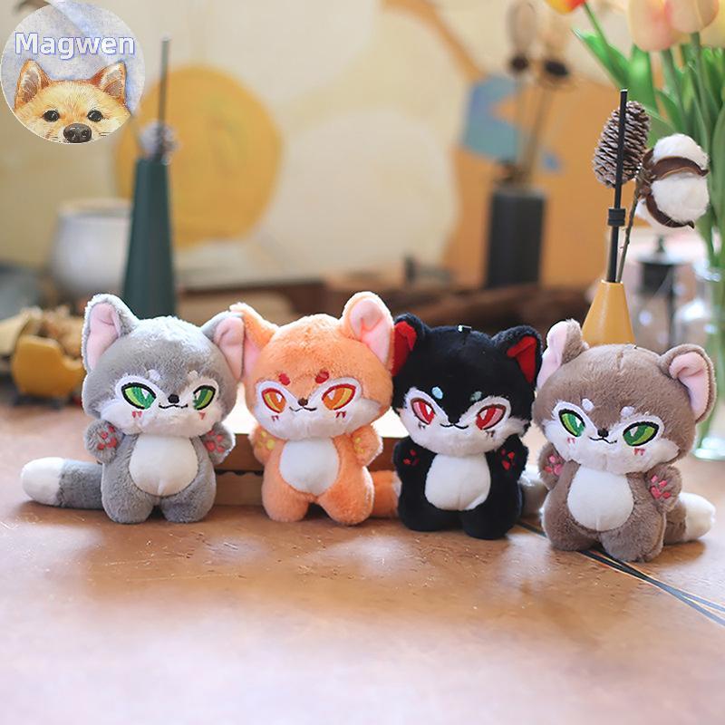 Magwen ใหม่แฟชั่นน่ารักสี Plush Little Fox พวงกุญแจผู้หญิงกระเป๋าจี้ของขวัญสร้างสรรค์เครื่องประดับ TH