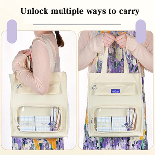 กระเป๋าเก็บหนังสือ กล่องใส่ของ เก็บหนังสือ ที่จัดระเบียบโฟลเดอร์ มีซิป กันฝุ่น แบบพกพา