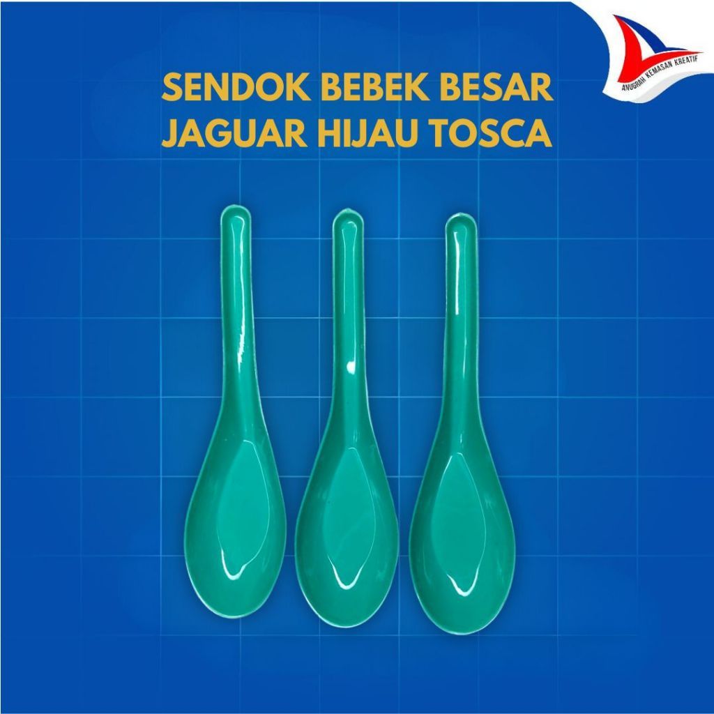 HIJAU Jaguar Green Tosca ช้อนเป็ดขนาดใหญ่ / ช้อนพลาสติก เนื้อหา 144 ชิ้น
