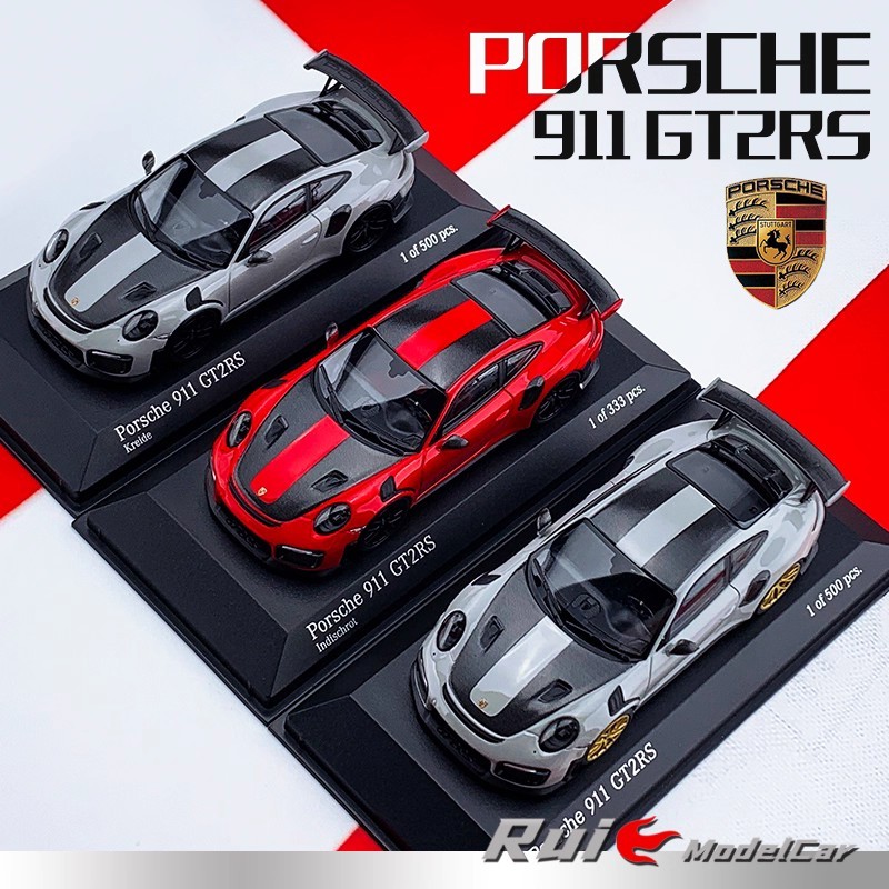 1: 43 Mini Cut Porsche 911 991 II GT3RS GT2RS 2018 รถจําลองตกแต่ง