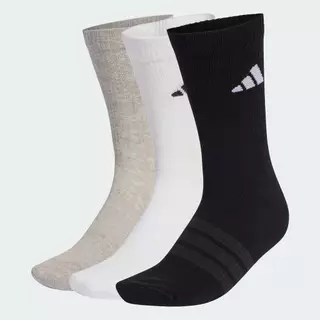adidas ไลฟ์สไตล์ ถุงเท้ารองรับแรงกระแทกความยาวครึ่งแข้ง SPORTSWEAR (3 คู่) Unisex สีเทา KC9624