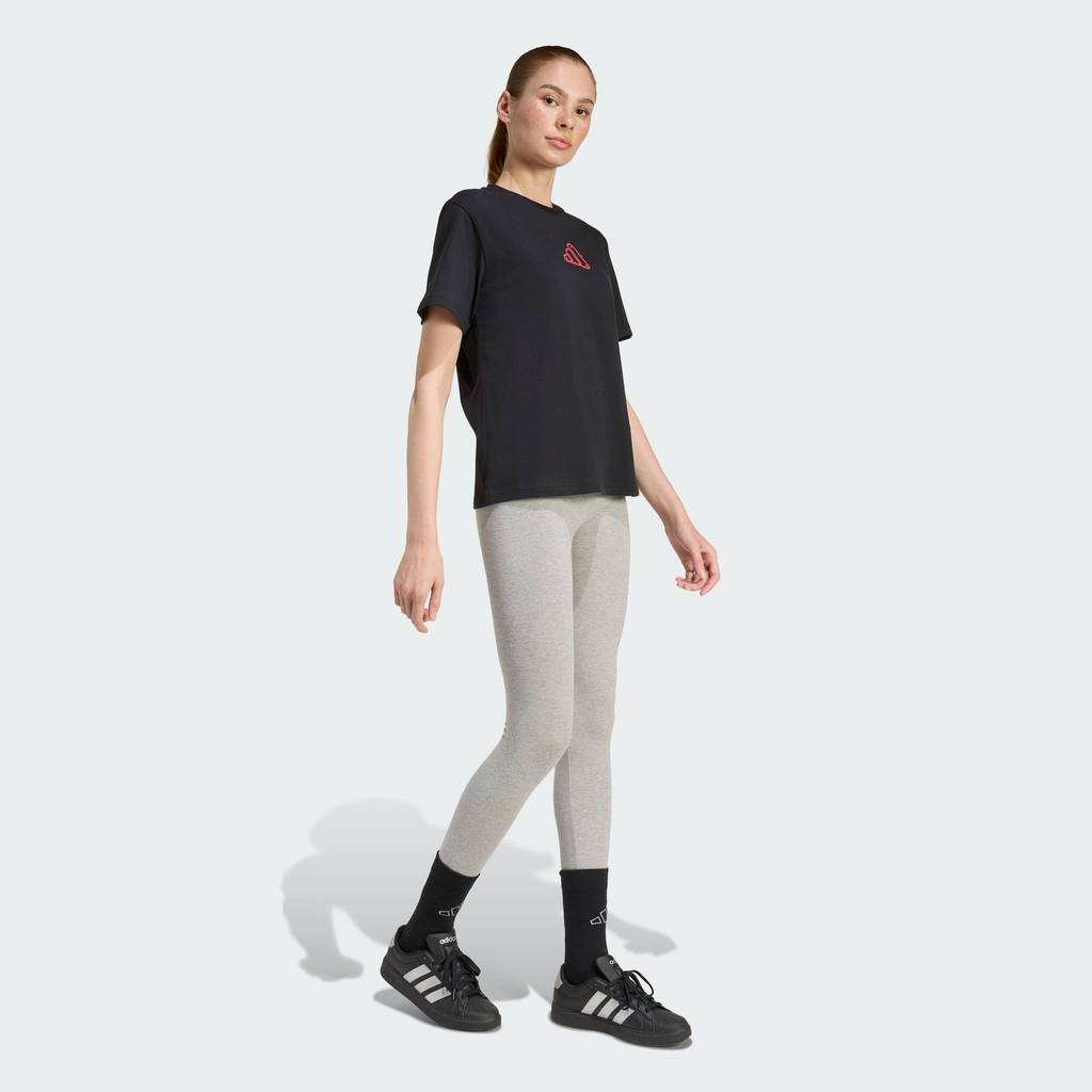 adidas Lifestyle ADRENALINE AESTHETIC GRAPHIC T-SHIRT Women Black JZ7868 - รูปที่ 2