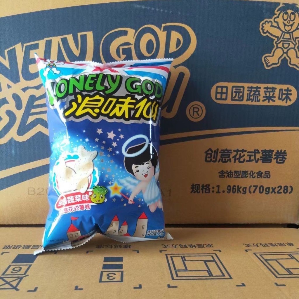 Langweixian 0g/ถุงมันฝรั่งม้วนFrench Fries Nostalgic Casualป่องหอพักตะกละบรรเทาขนมCreative Potato Ro