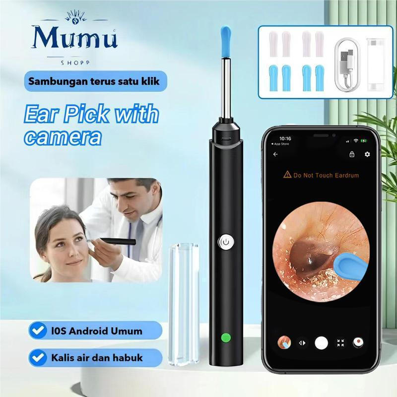 [เก็บเงินปลายทางและจัดส่งในพื้นที่] Smart LED Ear Pick Baby Ear Pick Camera เครื่องมือทําความสะอาดหู