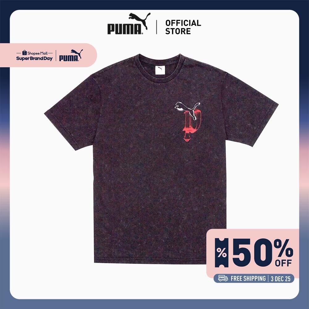 PUMA PRIME/SELECT - เสื้อยืดกราฟิก Punk สีดำ - 68956901