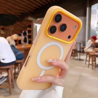 เคสโทรศัพท์หรูหราสอง-in-1 แบบเจลลี่ สีแมตต์ นุ่ม ทำจากซิลิโคน ชาร์จไร้สายได้ด้วยแม่เหล็ก รองรับ iPhone 17 16 15 14 13 12 11 Pro Max Air Plus ซิลิโคนอ่อน ทนกระแทก กันรอย ขอบกันกระแทก เคสหลัง ปกป้องสวยงาม