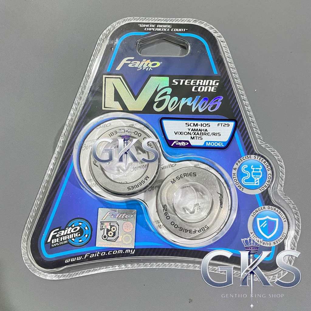 คอพวงมาลัย Fanto M series Racing Standard Vixion MT15 R15 XSR Xabre NVL NVA เก่าใหม่ 155 3C1 เดิม Fa