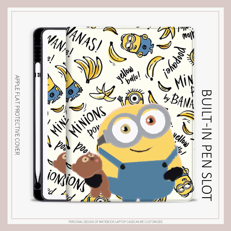 เคส air4/5/6 air7 ‌Minions mini4/5/6/7 10.2 gen7/8/9 ใหม่ air pro11 gen10 generation11 A16 เคส ipad ป้องกัน AIR M3 M5 กรณี ราคา ถูกที่สุด ดีลบีเคเค แกลเลอรีภาพที่ 5