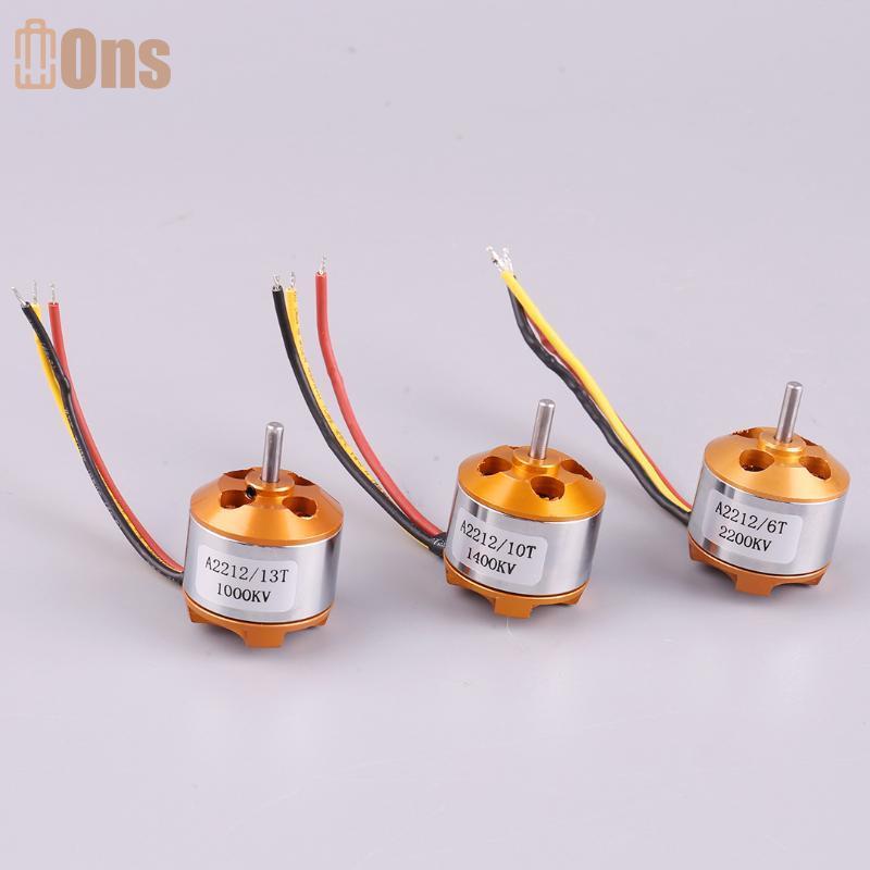 Ons A2212 ชุดมอเตอร์ Outrunner แบบไม่มีแปรง (1000KV/1400KV/2200KV) สําหรับเครื่องบิน RC ที่