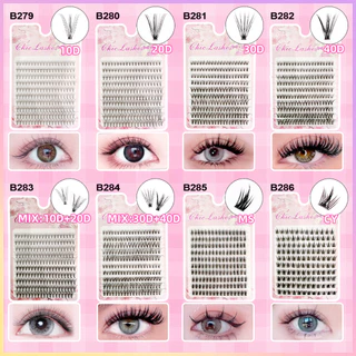 AIEYขนตาปลอมแบบช่อ ขนตาปลอมเกรดพรีเมี่ยม 30D/40D คุณภาพดี eyelashes ใหม่ ขนตาปลอม คลัสเตอร์ 3D แบบนิ่ม