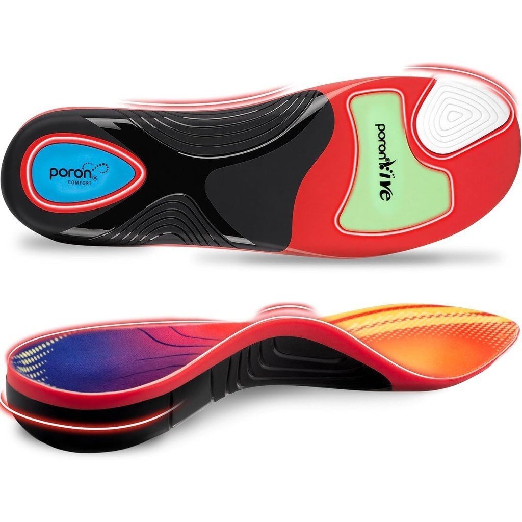 Plantar Fasciitis Orthotic Insole สําหรับเท้าแบน, High Arch Support Inserts ผู้หญิงผู้ชาย, 240 ปอนด์