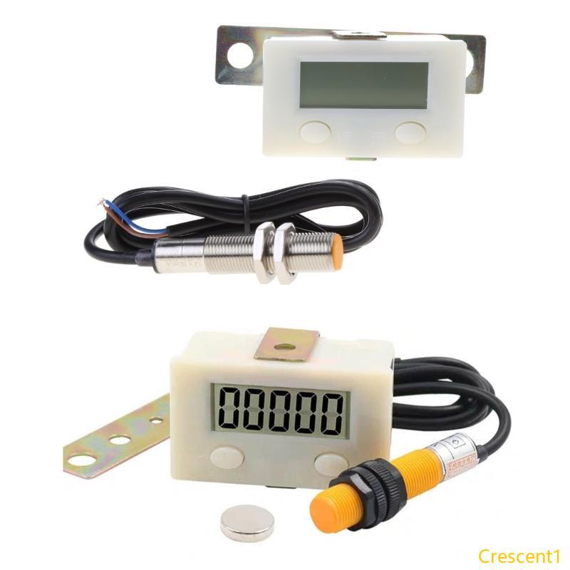 Crescent1 Electronic Tally Counter Punch Digital Totalizer Digital Counter LCD Gauge