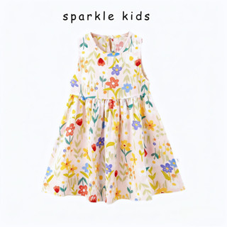 ชุดเดรสเด็กผู้หญิง พิมพ์ลายดอกไม้เจ้าหญิง สไตล์เกาหลี แฟชั่น…