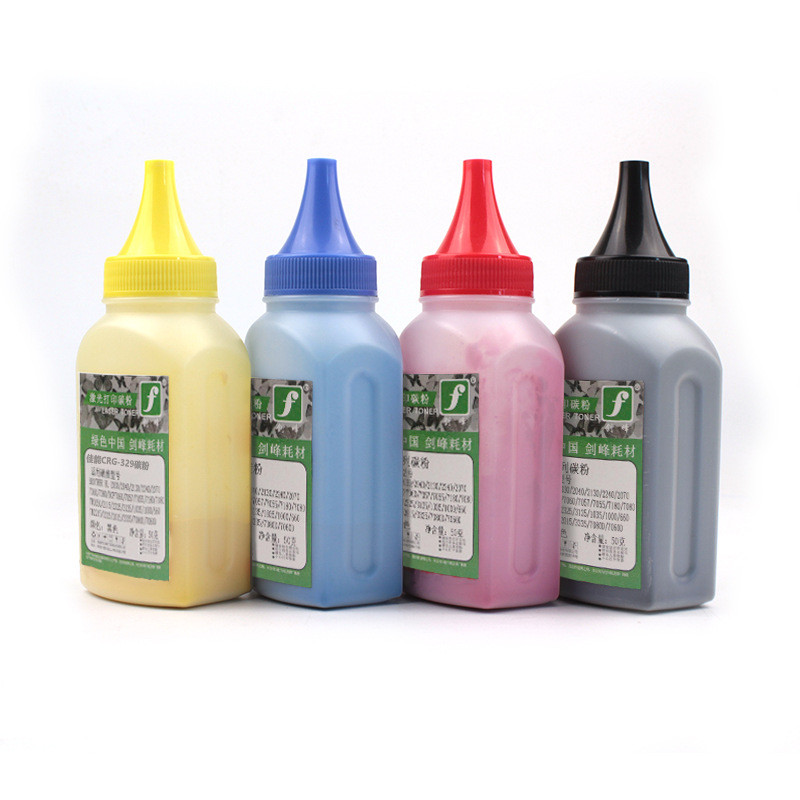 ผงหมึก Jianfeng CRG-329 ที่ใช้ร่วมกันได้กับเครื่องพิมพ์สี Canon LBP7010C LBP7018C