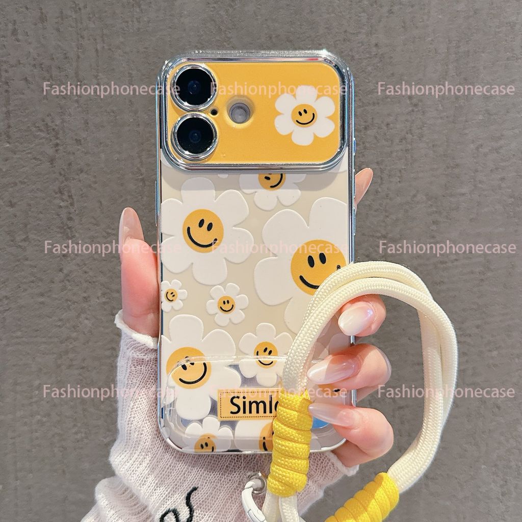 เคสมือถือสำหรับ iPhone 17 16 15 14 13 12 11 PRO MAX หน้าต่างเลนส์ใหญ่ พร้อมสายคล้องมือกันกระแทก HX6DSC0246