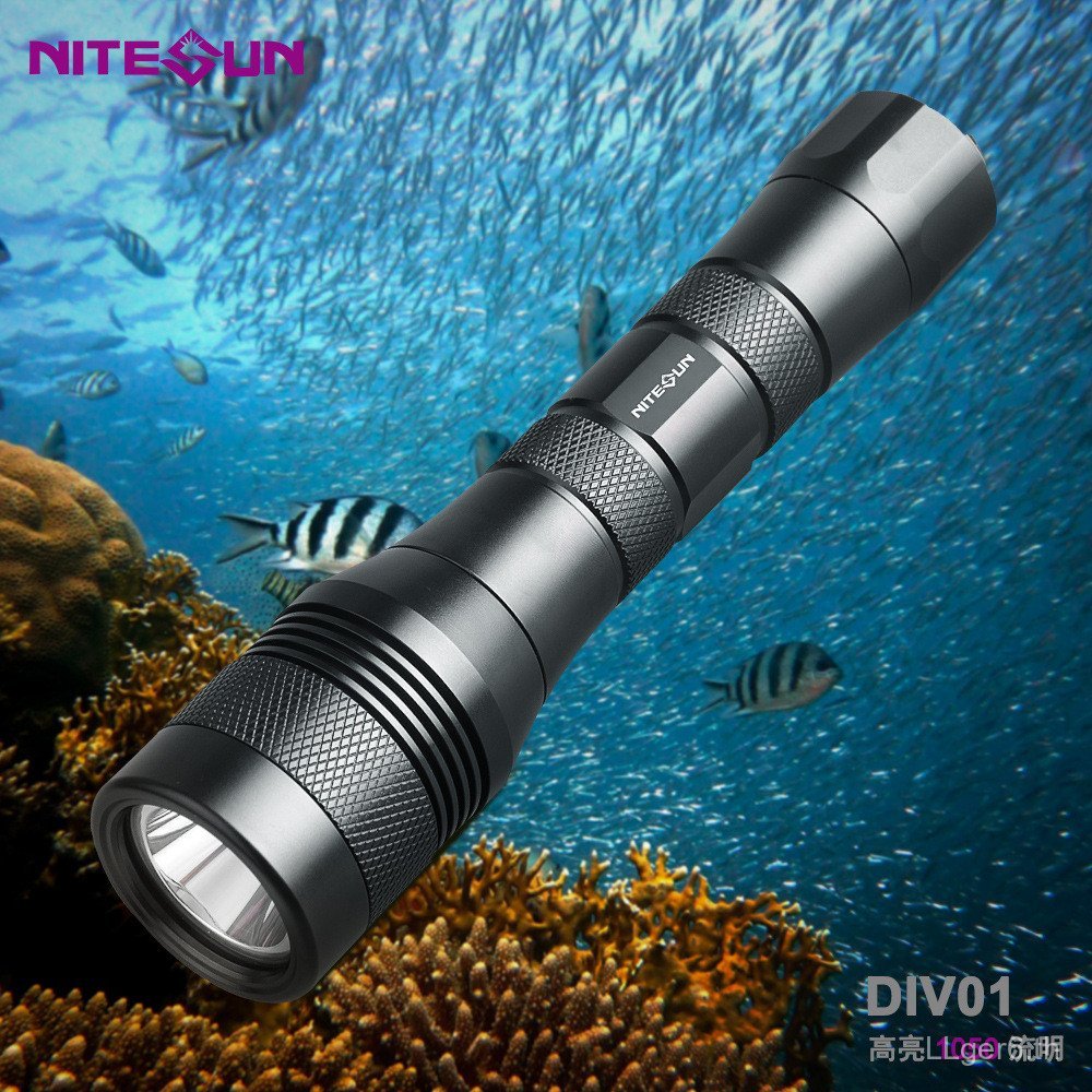 Direct DIV01 Professional ดําน้ําสะเทินน้ําสะเทินบกน้ํากู้ภัย Anti-Strong Lighting