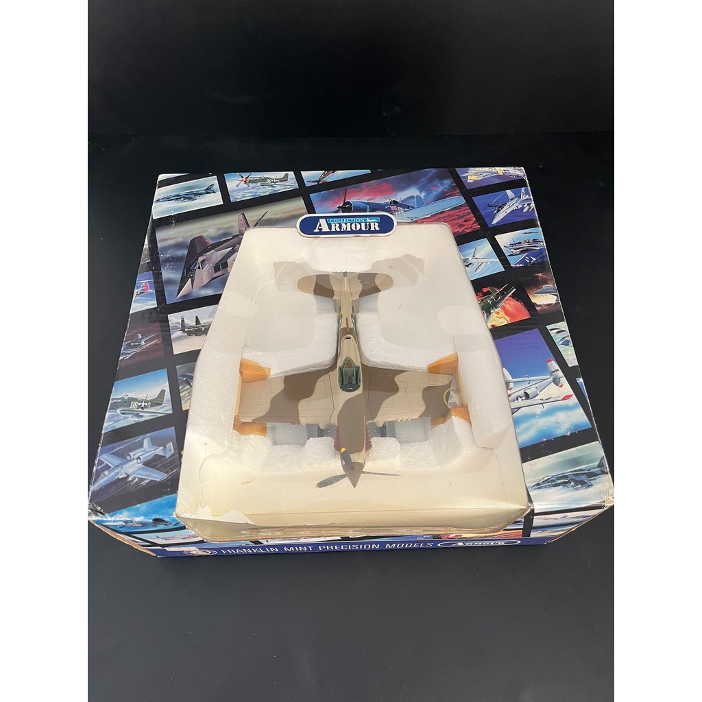 FRANKLIN 1/48 P40 WARHAWK Fighter Alloy Model FRANKLIN MINT P40 WARHAWK US Air Force Painting graphi