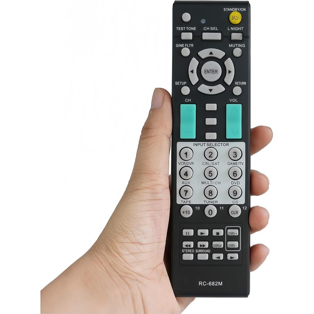 Universal เปลี่ยนรีโมทคอนโทรลสําหรับ Onkyo A/V ตัวรับสัญญาณ TX-NR808 TX-NR818 TX-NR828 TX-DS494 SR50