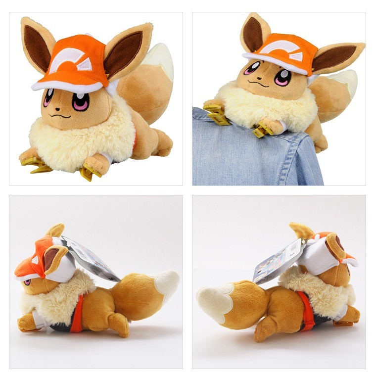 TOMY Domeka ตุ๊กตาโปเกมอน ของเล่นตุ๊กตา Lets Go Eevee ไหล่ปีนเขา Eevee