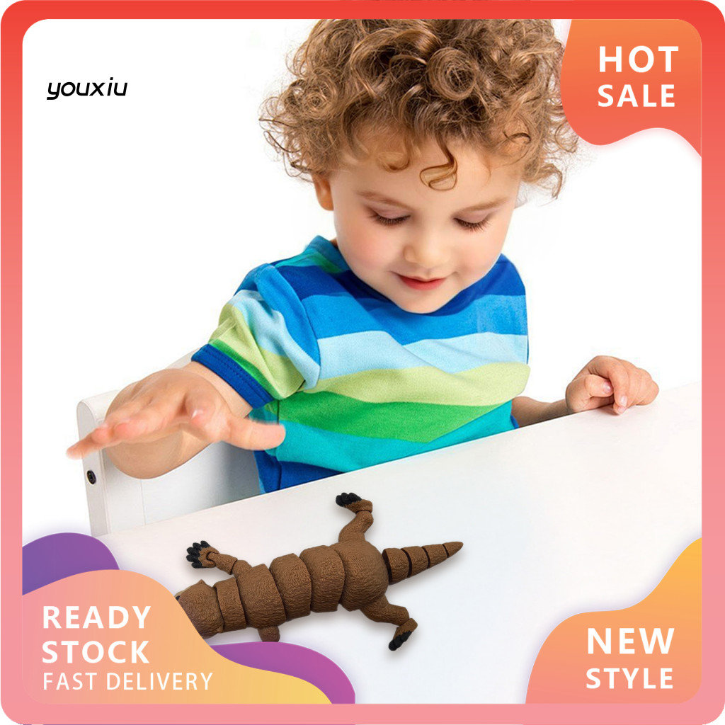 YX ความเครียดบรรเทา Otter Articulated Otter ของเล่นยืดหยุ่น 3d พิมพ์ Otter ของเล่น Articulated สัตว์