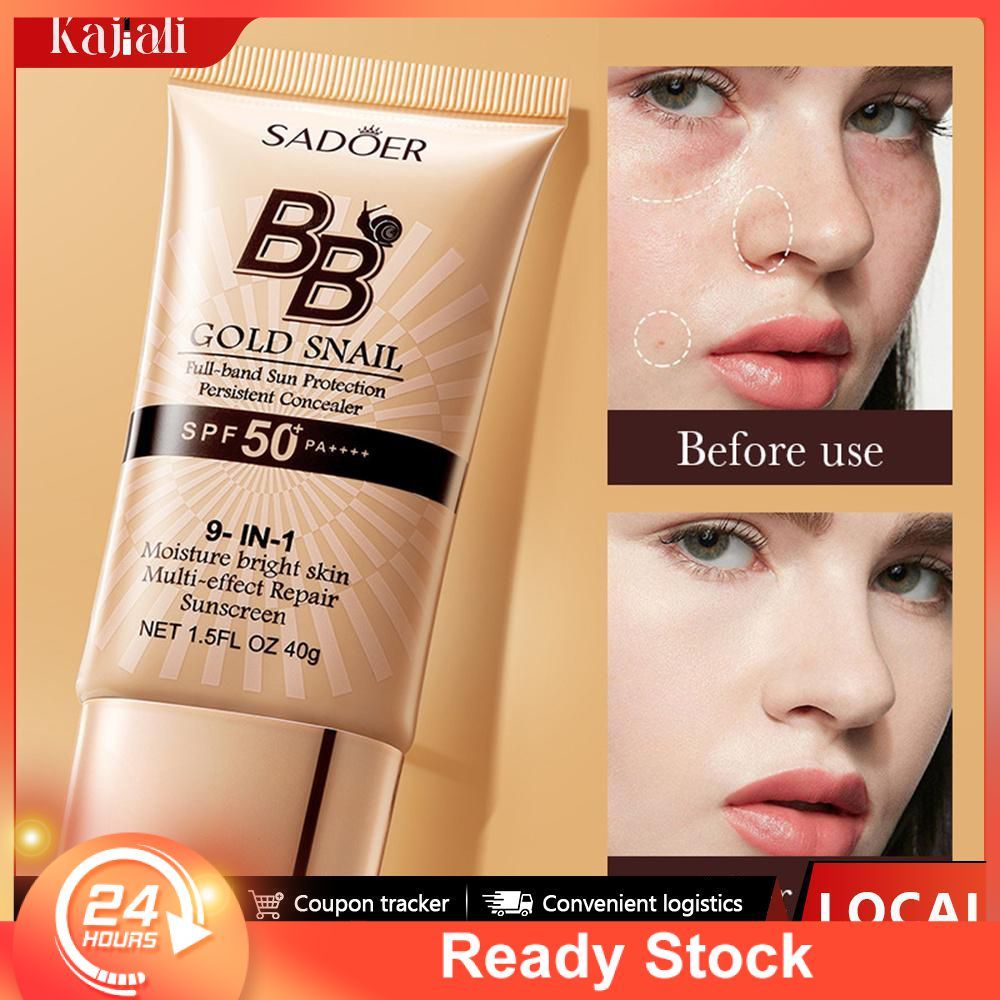 【COD】 COD Liyueet 2023 CNY ใหม่ SADOER Gold Snail Sunscreen BB Cream Foundation Finishing Concealer