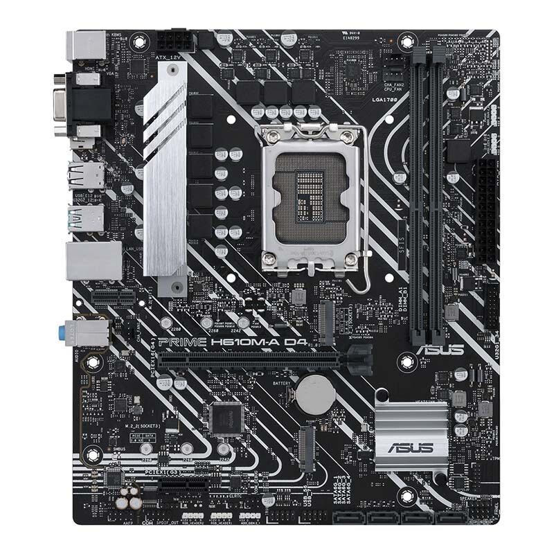 [คลังสินค้าพร้อม] ASUS (ASUS) PRIME H610M-A D4 เมนบอร์ดรองรับ CPU G6900/12400F/12100F/13100F (Intel 